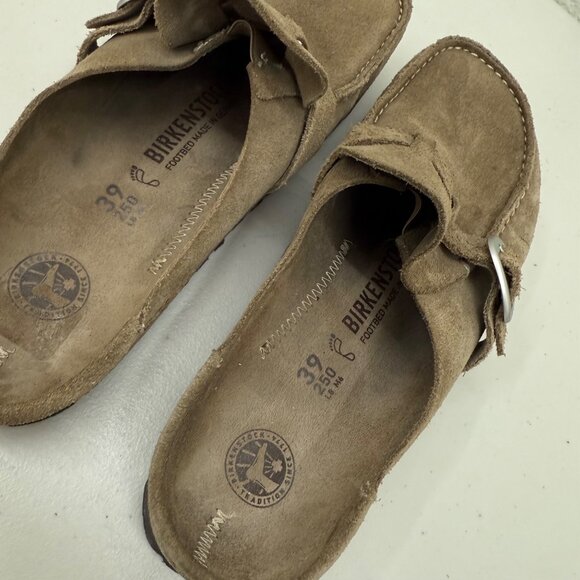 Birkenstock Buckley Suede Moc Toe Slip On Clogs Shoes Womens size 39 US 8 - Picture 5 of 8